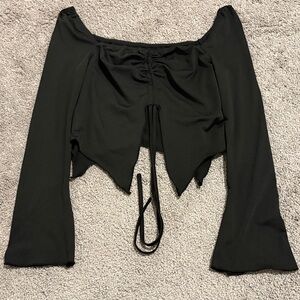 SHEIN Black Off-Shoulder Blouse